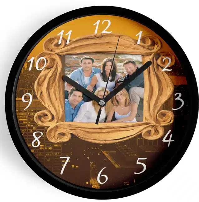 Analog Wall Clock for Home, Multicolor, 7 Inches