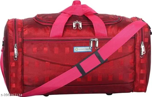 Polyester Duffel Bags, Red