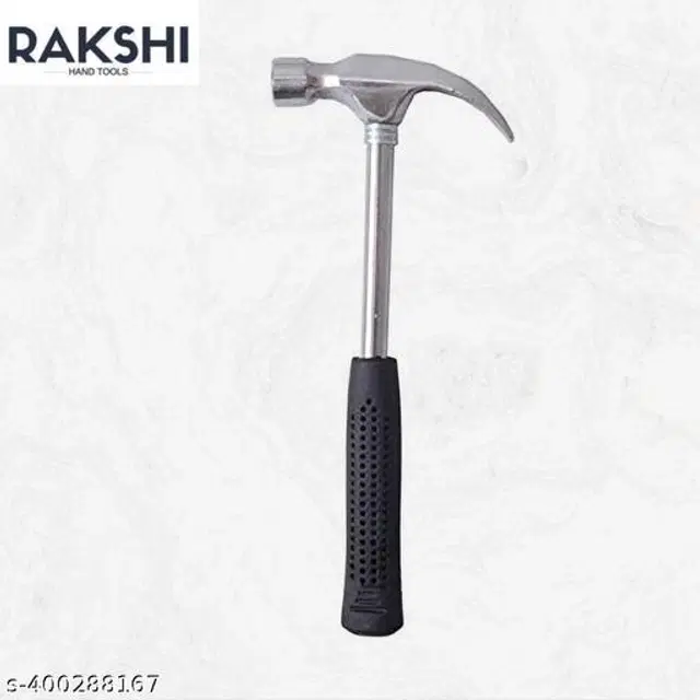 Stainless Steel 2 in 1 Curved Claw Hammer, Black & Silver