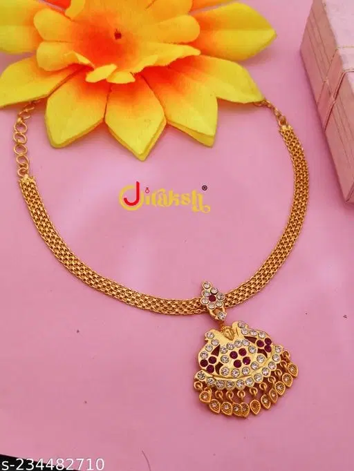 Necklace for Women (Gold, Free Size)
