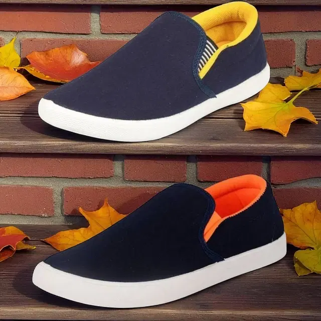 Casual Shoes for Men, Pack of 2, Multicolor (10)