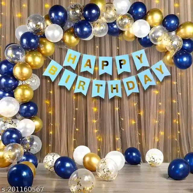 Birthday Party Decoration Kit, Multicolor, Set of 41