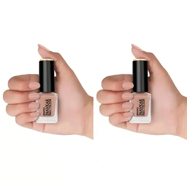 Nail Polish for Women & Girls, Peach, 10 ml, Pack of 2